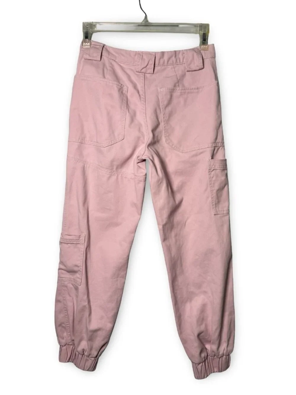 BDG Urban Outfitters Denim Utility Cargo Jogger Pants Womens 27 Pink Streetwear